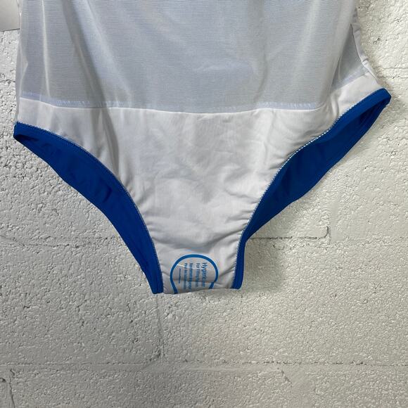 Dkny Women's Ruffle Tummy Control One-Piece Swimsuit Lapis blue 16 - Picture 12 of 14